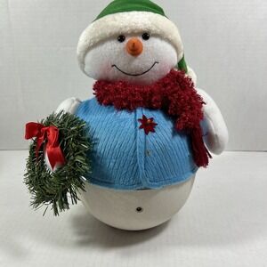 Singing Vintage Motion Detector Snowman Blue Best Frosty
